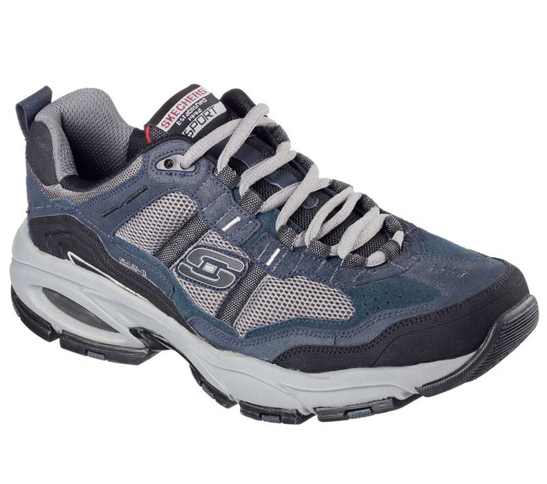 Skechers Herr Marinblå/Grå Sneakers - Vigor 2.0 - Trait - Sverige (FGETL-4516)